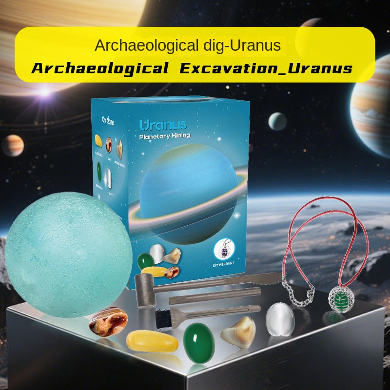 Solar System Nine Planets Children's Archaeological Excavation Toy Planet Gemstone Digging Treasure Hunt