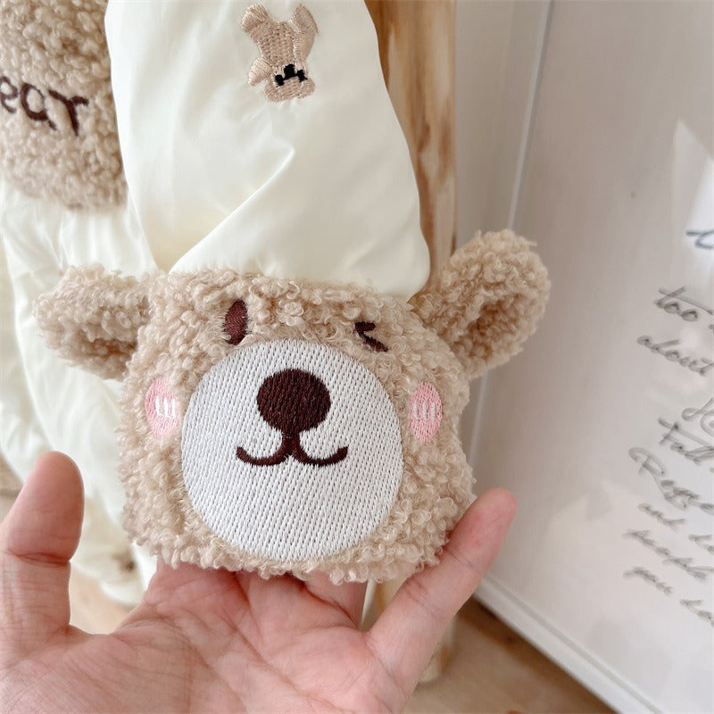 Baby's Winter Clothes Plush Thick Cotton Padded Clothes Baby's Lovely One-Piece Clothes Winter Climbing Clothes Cotton Padded Jacket