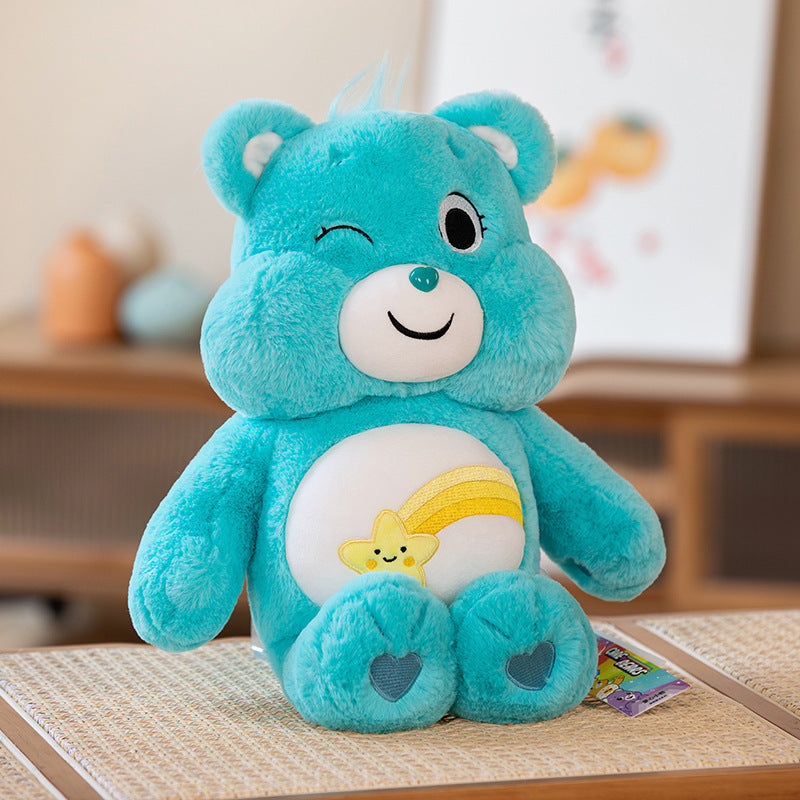 Angry Bear Rainbow Bear Plush Doll Love Bear Cute Doll Valentine's Day Gift