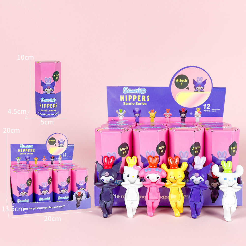 Party Angel Cheek Blind Box Car Ornament Mobile phone Decoration Handmade Anime Doll Finished End Box