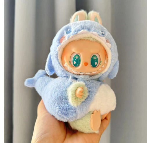 Clothing] Labubu Clothes with PVC Face Pendant, Labubu Sitting Party Series Doll Clothing