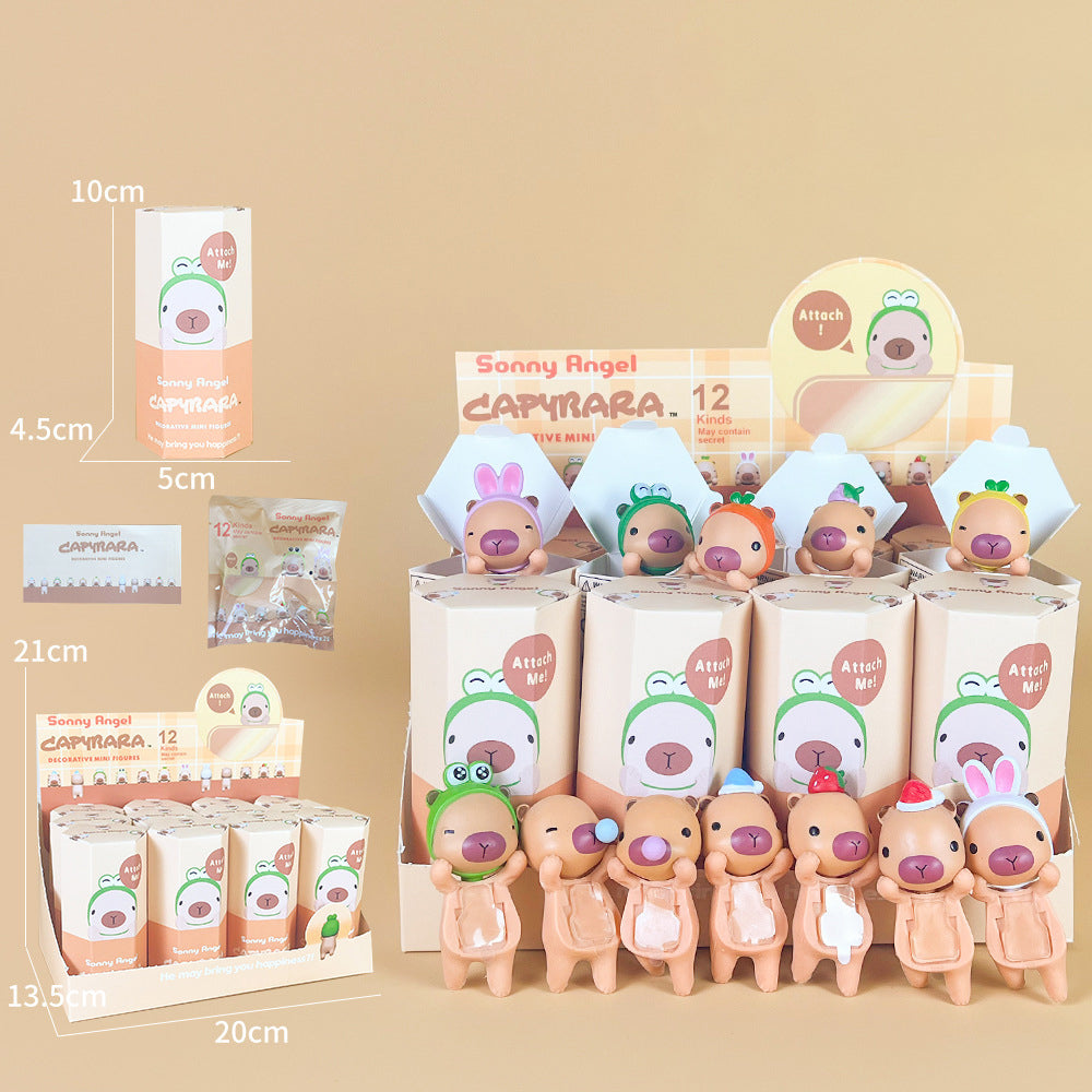 Party Angel Cheek Blind Box Car Ornament Mobile phone Decoration Handmade Anime Doll Finished End Box