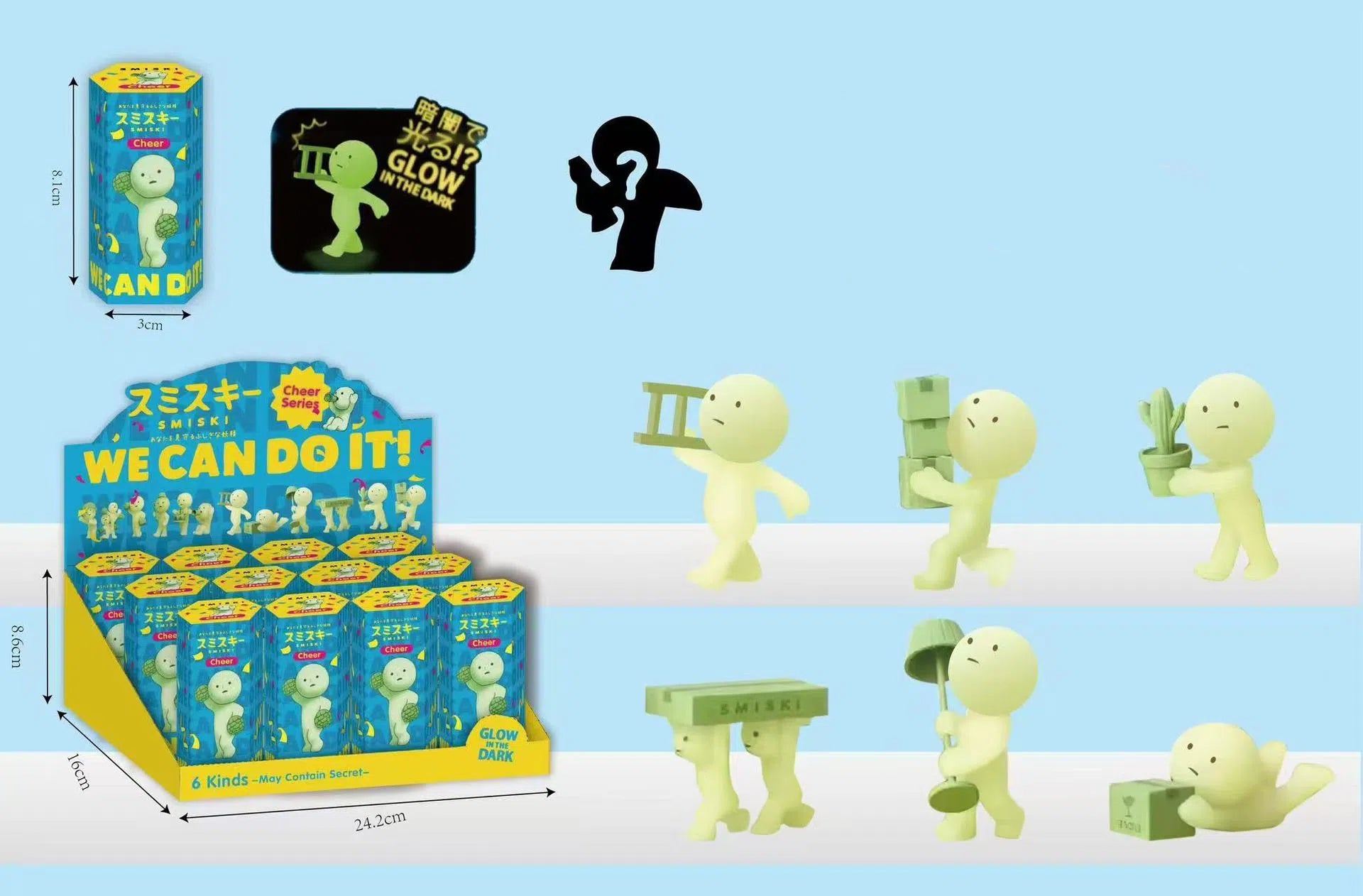 Party Angel Cheek Blind Box Car Ornament Mobile phone Decoration Handmade Anime Doll Finished End Box