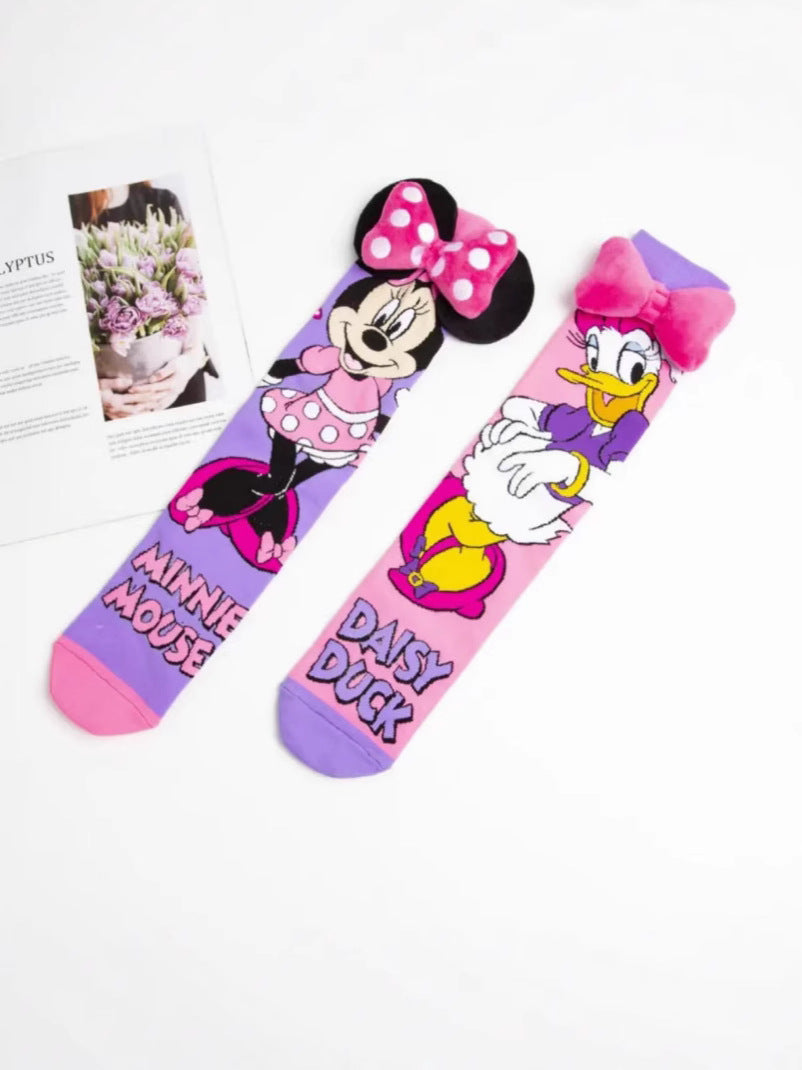 Children's jewelry socks cartoon bow girl princess socks