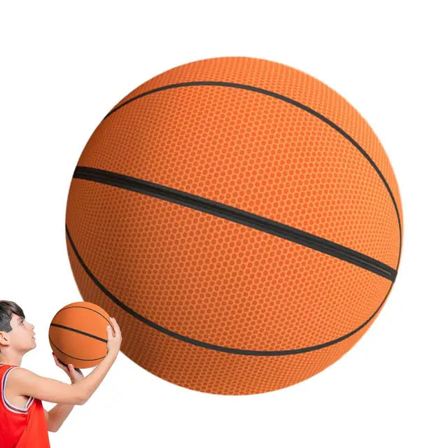 Indoor Basketball Silent 7 Inches Cloth Quiet Basketball With Zipper Silent Dribbling Training Ball Removable Cover For School