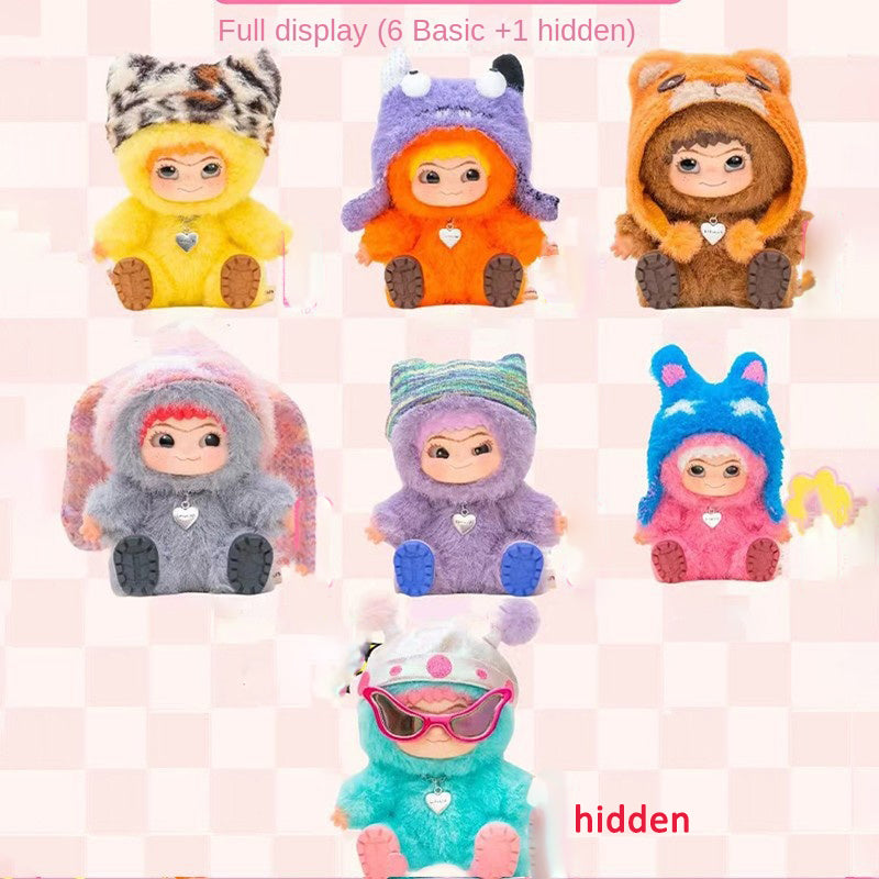 WAKUKU Maomao Trendy Party Series Blind Box Wokuku Handheld Plush Doll