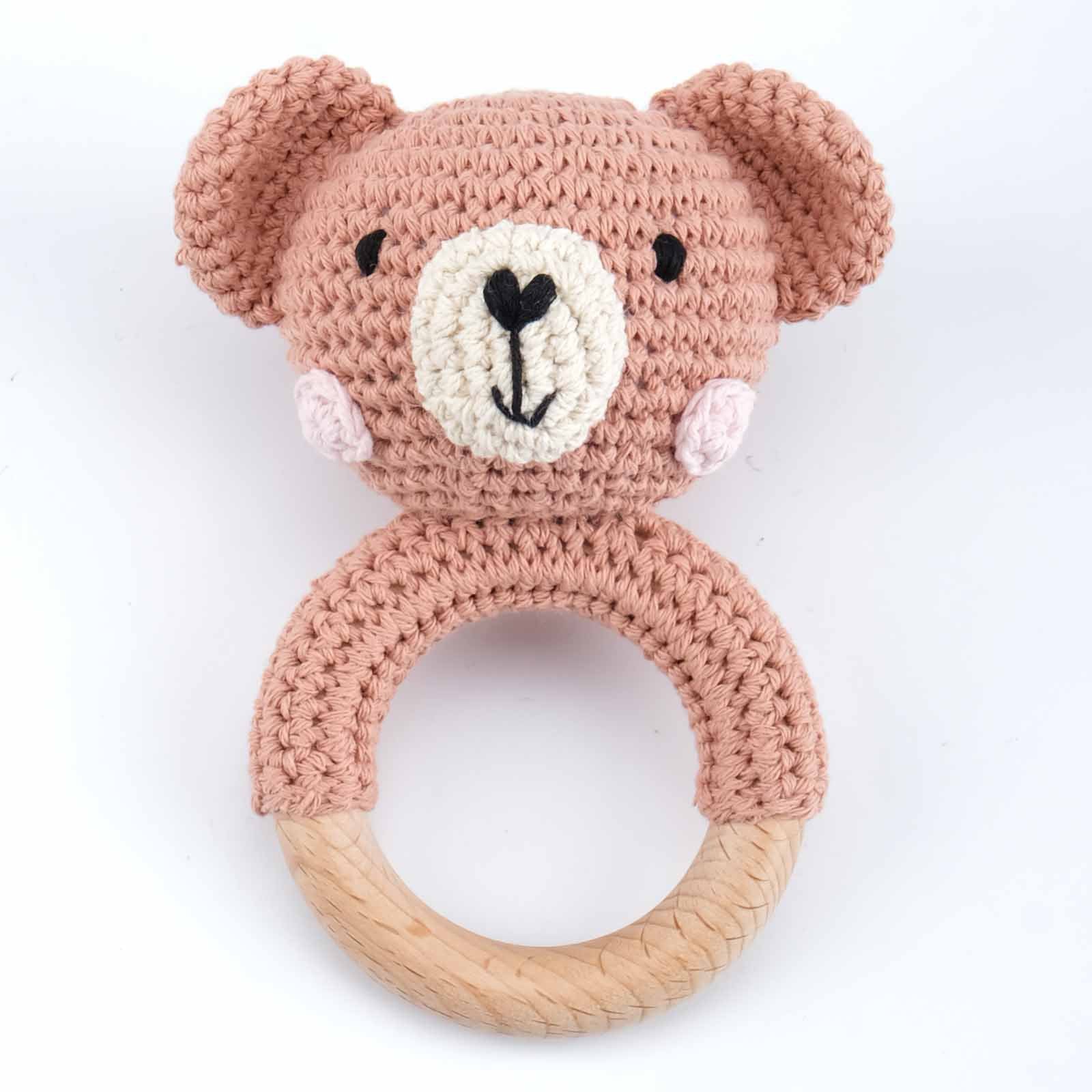 Carving Name Baby Soothing Bell Newborn Gift Bath Gift Knitted Cartoon Doll