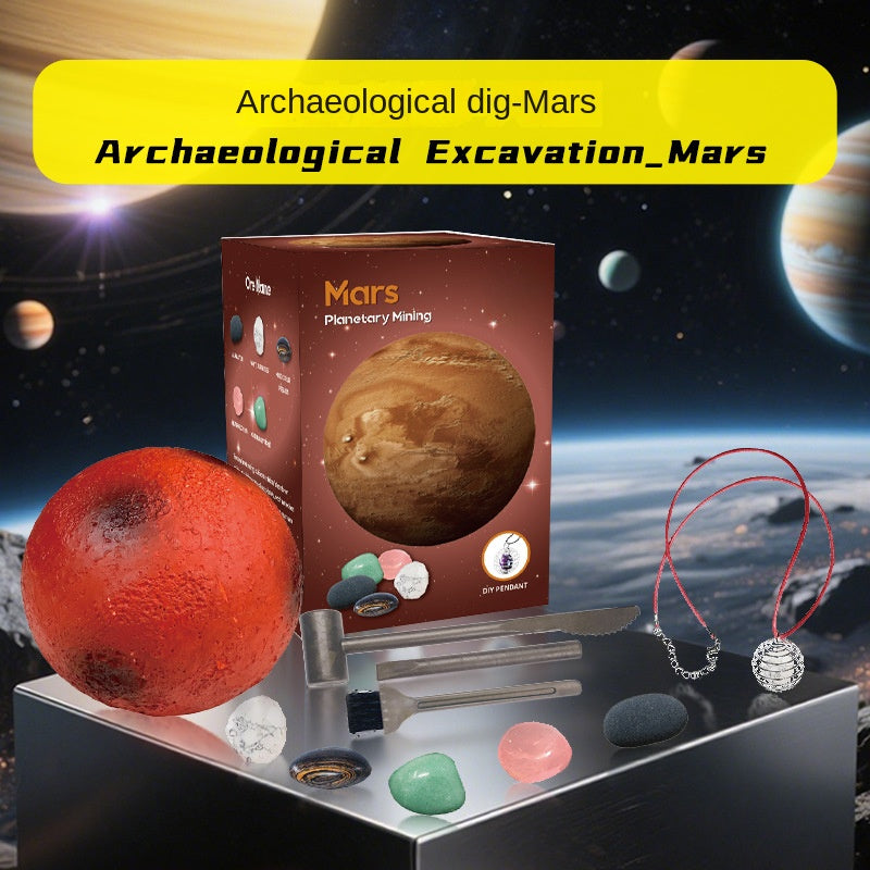 Solar System Nine Planets Children's Archaeological Excavation Toy Planet Gemstone Digging Treasure Hunt