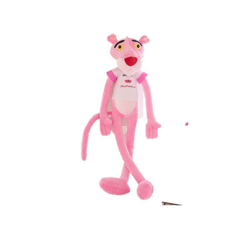Internet celebrity pink leopard plush toy doll Dalang leopard long legs pink playful leopard jumping tiger large children's gift