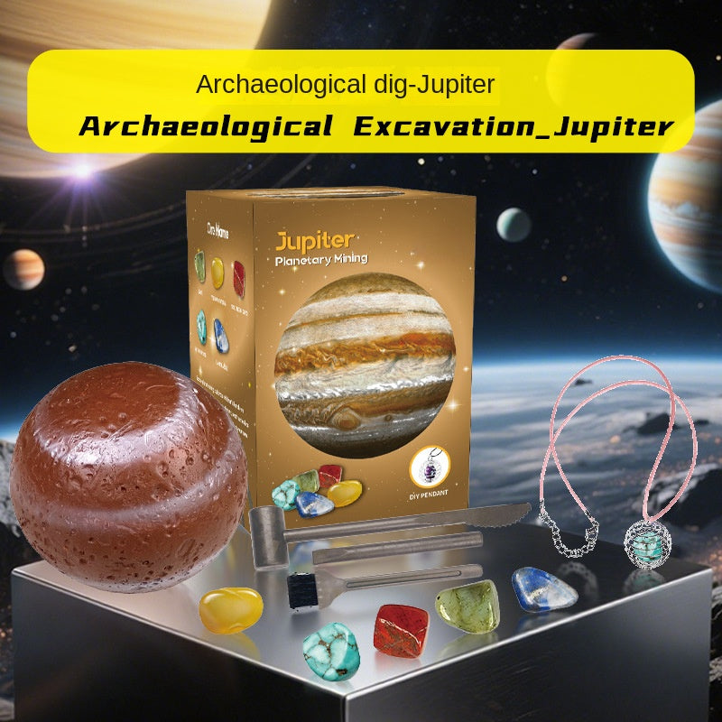 Solar System Nine Planets Children's Archaeological Excavation Toy Planet Gemstone Digging Treasure Hunt