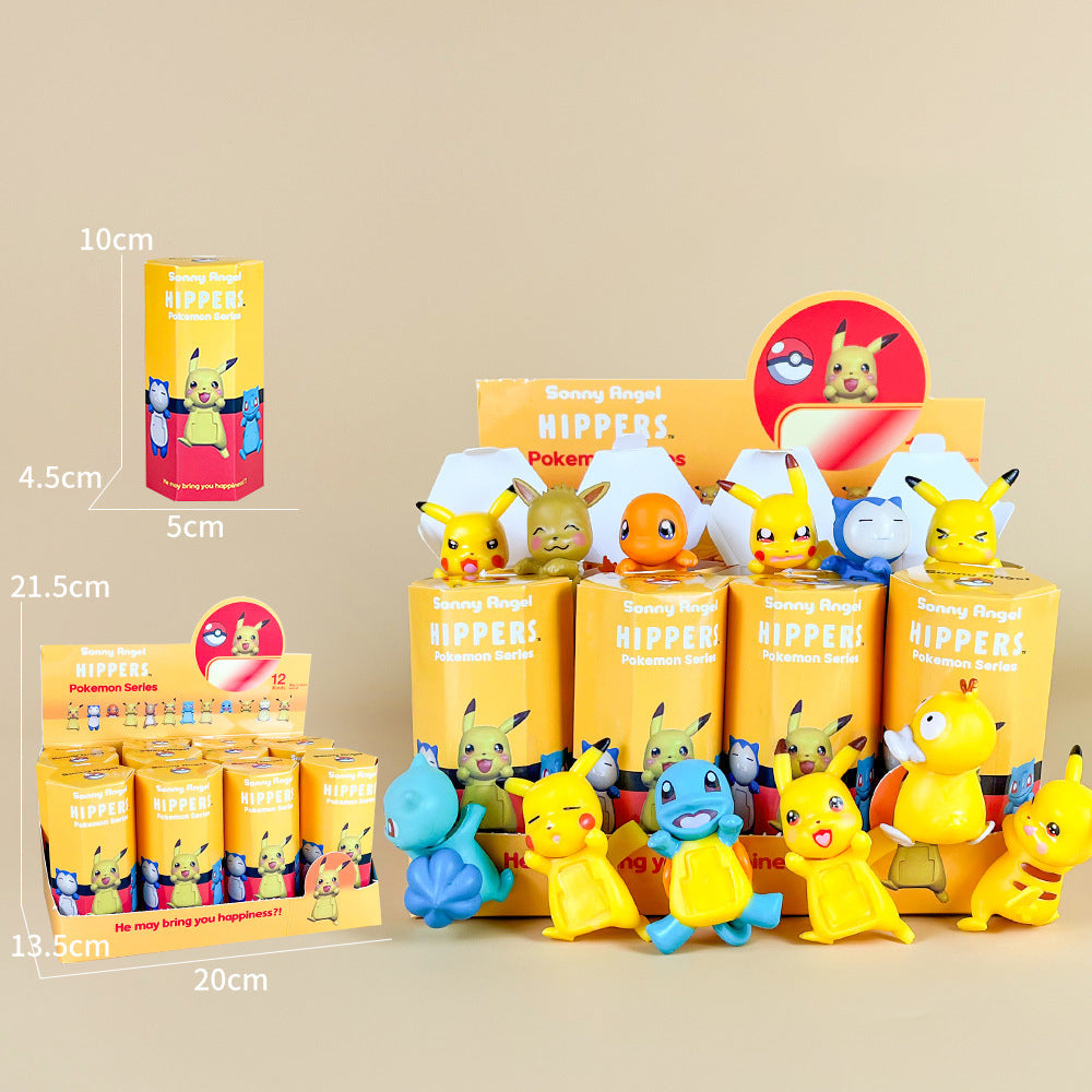 Party Angel Cheek Blind Box Car Ornament Mobile phone Decoration Handmade Anime Doll Finished End Box