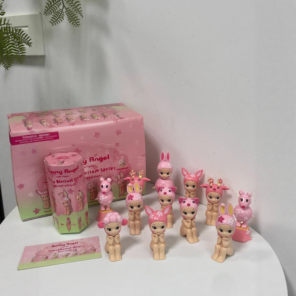 Party Angel Cheek Blind Box Car Ornament Mobile phone Decoration Handmade Anime Doll Finished End Box