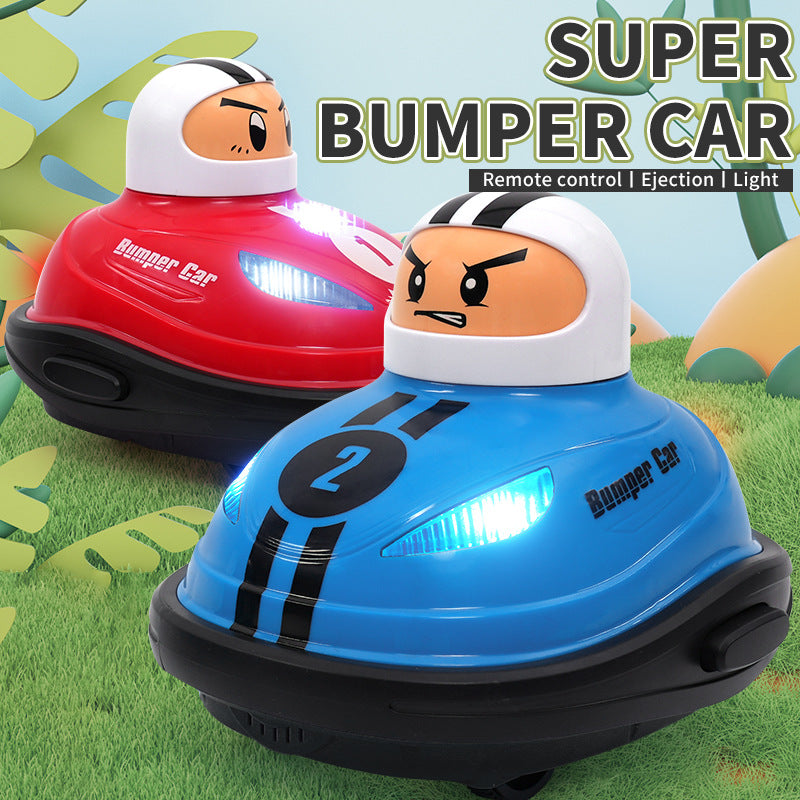 Children's cartoon mini remote control bumper car two player battle drifting catapult kart boy toy