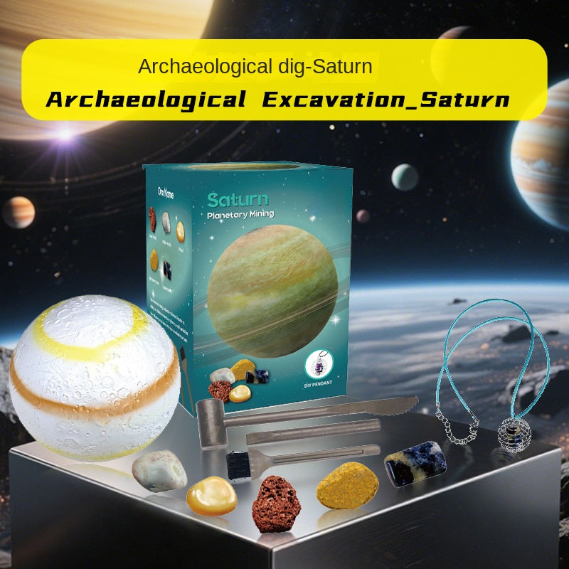Solar System Nine Planets Children's Archaeological Excavation Toy Planet Gemstone Digging Treasure Hunt
