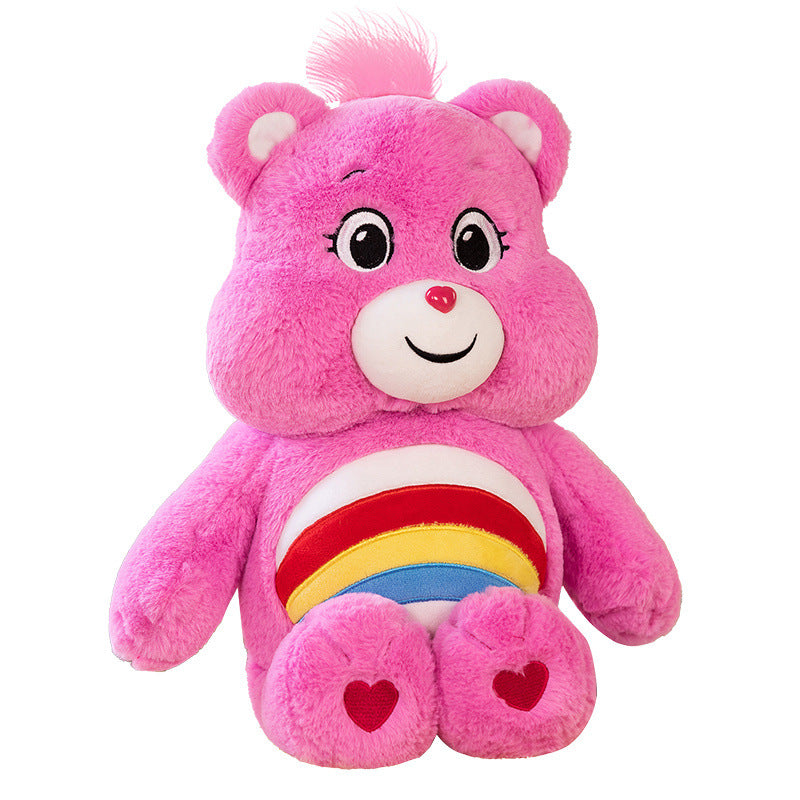 Angry Bear Rainbow Bear Plush Doll Love Bear Cute Doll Valentine's Day Gift