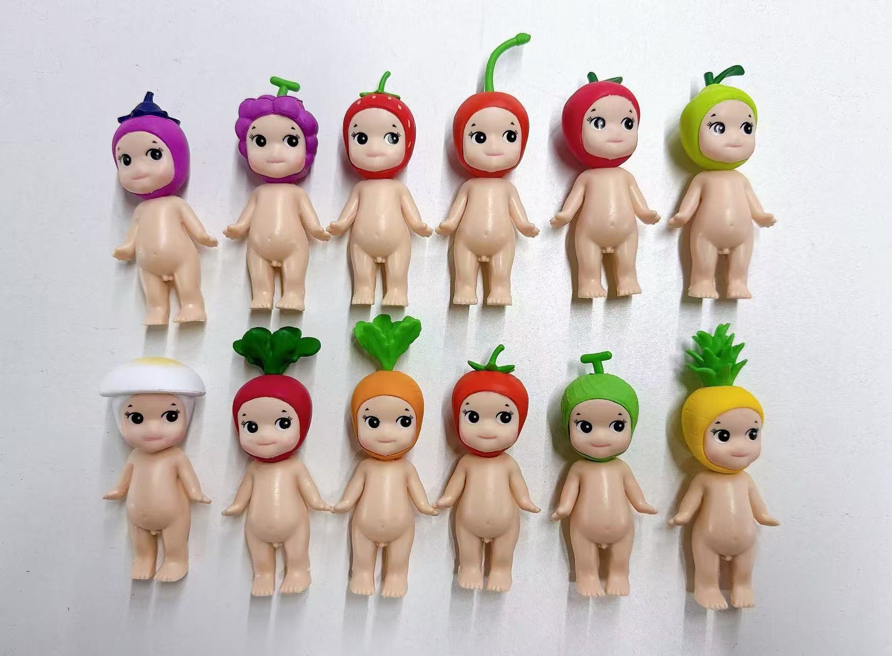 Party Angel Cheek Blind Box Car Ornament Mobile phone Decoration Handmade Anime Doll Finished End Box