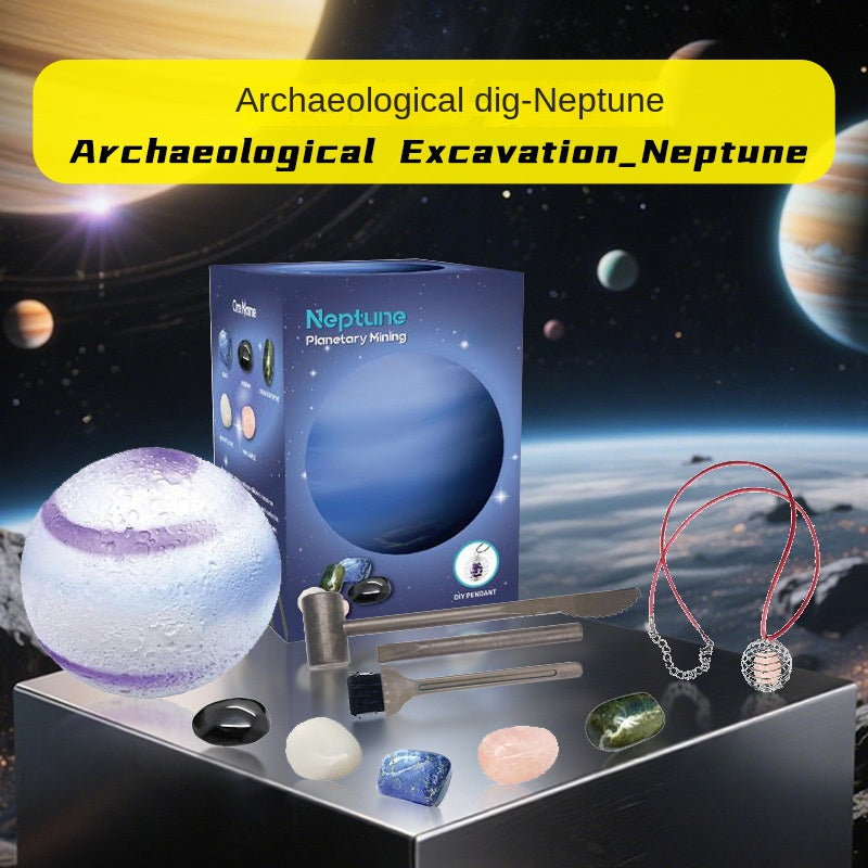 Solar System Nine Planets Children's Archaeological Excavation Toy Planet Gemstone Digging Treasure Hunt