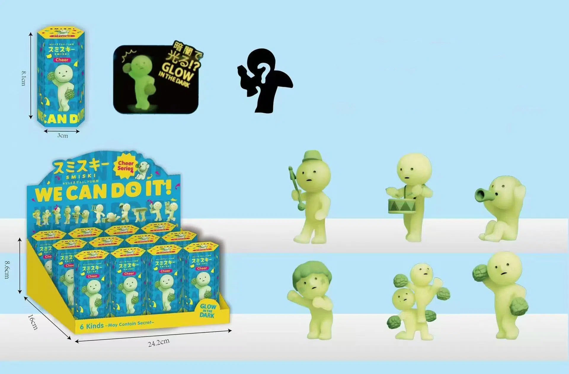 Party Angel Cheek Blind Box Car Ornament Mobile phone Decoration Handmade Anime Doll Finished End Box