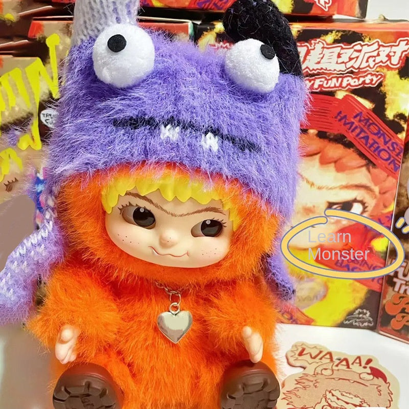 WAKUKU Maomao Trendy Party Series Blind Box Wokuku Handheld Plush Doll