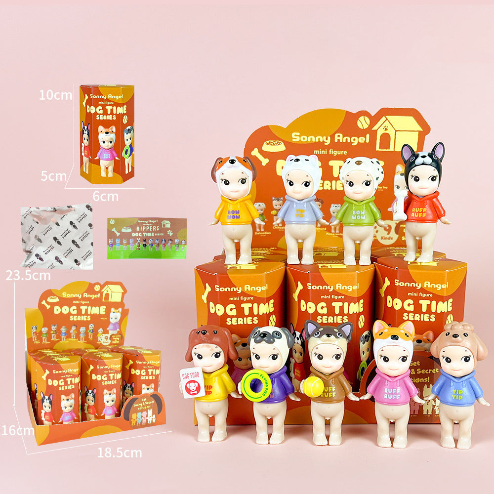 Party Angel Cheek Blind Box Car Ornament Mobile phone Decoration Handmade Anime Doll Finished End Box