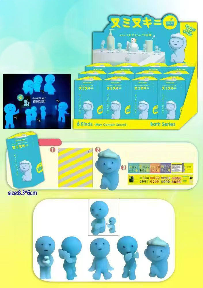 Party Angel Cheek Blind Box Car Ornament Mobile phone Decoration Handmade Anime Doll Finished End Box